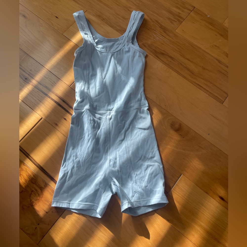 SET Active mint blue Romper